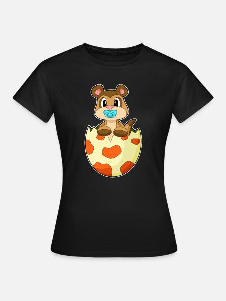 Erdmännchen Baby Schnuller - Frauen T-Shirt - Schwarz
