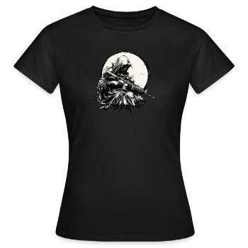 Madonna Maria AR15 M16 M4 - T-shirt Femme - noir - Devant - AI Model Female 172 dark (172cm)