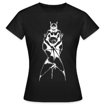 World Devourer – The World in His Claws - Women's T-Shirt - black - Front - AI Model Female 172 dark (172cm)