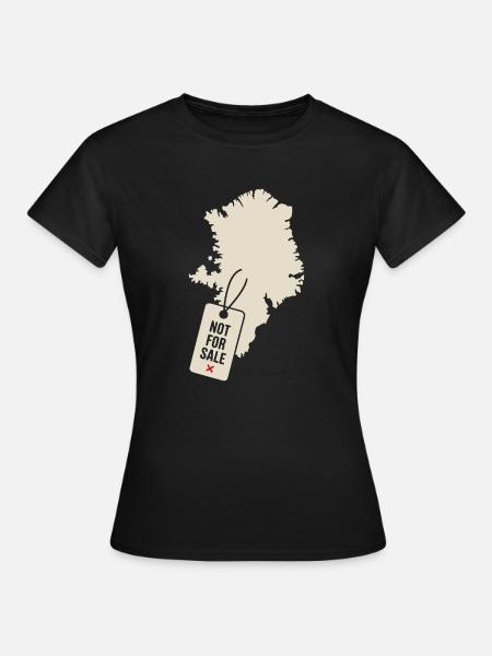 Greenland Not For Sale Sovereignty Protest - Dame-T-shirt - sort