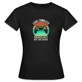 Level Complete Primary School Enrolment Gymnasium - Women's T-Shirt - black - Front - AI Model Female 172 dark (172cm)