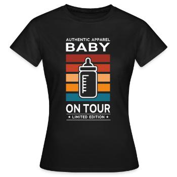 Bébé en tournée - T-shirt Femme - noir - Devant - AI Model Female 172 dark (172cm)