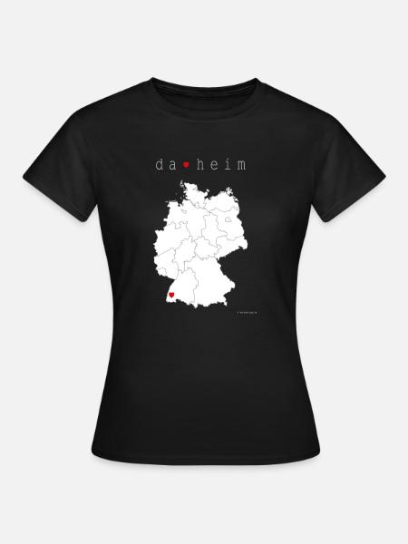 DA HEIM Shirt Männer - Frauen T-Shirt - Schwarz