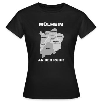 Mülheim an der Ruhr - Women's T-Shirt - black - Front - AI Model Female 172 dark (172cm)