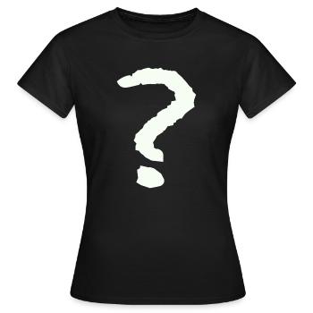 Points d’interrogation - T-shirt Femme - noir - Devant - AI Model Female 172 dark (172cm)