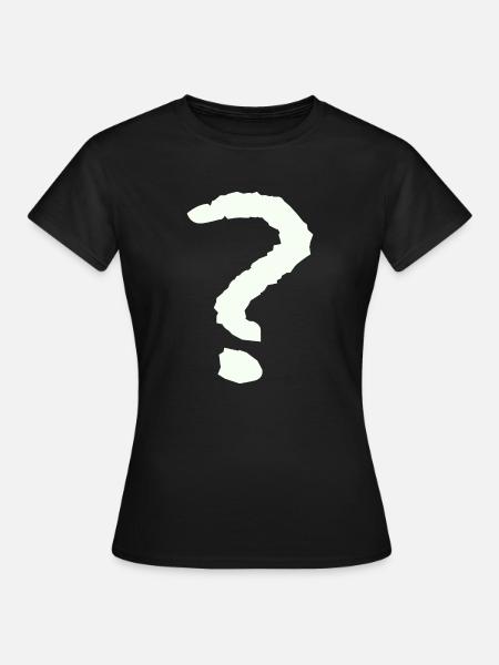 Fragezeichen - Frauen T-Shirt - Schwarz