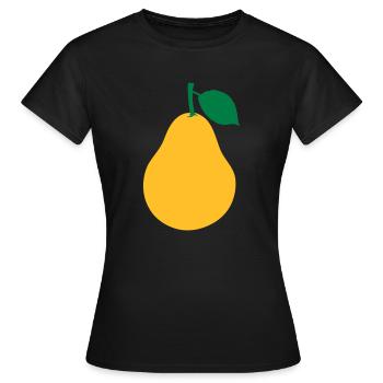 Pear - Women's T-Shirt - black - Front - AI Model Female 172 dark (172cm)