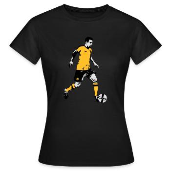Soccer - T-shirt Femme - noir - Devant - AI Model Female 172 dark (172cm)