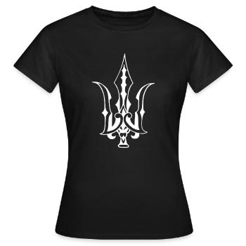 trident - Women's T-Shirt - black - Front - AI Model Female 172 dark (172cm)