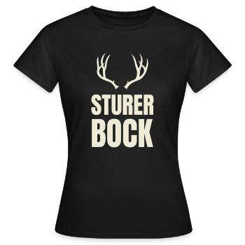 Sturer Bock Geschenk - Frauen T-Shirt - Schwarz - Vorne - AI Model Female 172 dark (172cm)