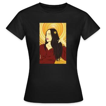 Instagram Woman - Frauen T-Shirt - Schwarz - Vorne - AI Model Female 172 dark (172cm)