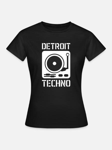Detroit techno cadeau rave disant - T-shirt Femme - noir