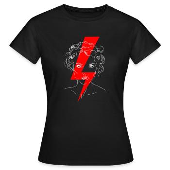 Gerechtigkeit für Frauen - strajk kobiet - Frauen T-Shirt - Schwarz - Vorne - AI Model Female 172 dark (172cm)