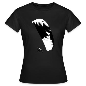 Parapente Ozone Geo CP - T-shirt Femme - noir - Devant - AI Model Female 172 dark (172cm)