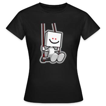 swing - Women's T-Shirt - black - Front - AI Model Female 172 dark (172cm)