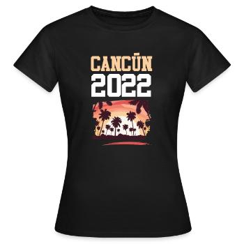 Cancun 2022 - Women's T-Shirt - black - Front - AI Model Female 172 dark (172cm)