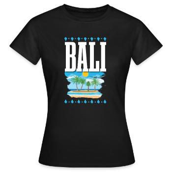 Bali - Frauen T-Shirt - Schwarz - Vorne - AI Model Female 172 dark (172cm)