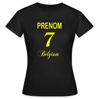 Votre Prénom - T-shirt Femme - noir - Devant - AI Model Female 172 dark (172cm)