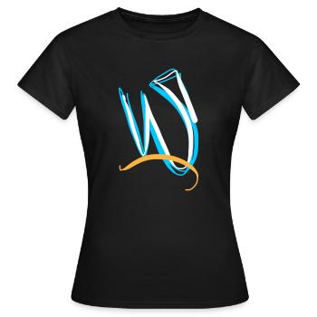 Immaculée abstraction - T-shirt Femme - noir - Devant - AI Model Female 172 dark (172cm)