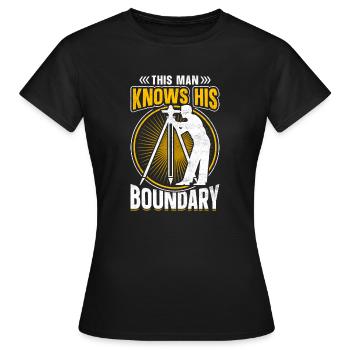 Surveyor Surveyor Surveyor Civil Engineering Gesche - Women's T-Shirt - black - Front - AI Model Female 172 dark (172cm)