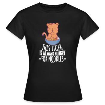 Tigre - T-shirt Femme - noir - Devant - AI Model Female 172 dark (172cm)