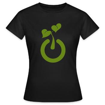 Relax im Garten Pflanzen einfach mal abschalten - Frauen T-Shirt - Schwarz - Vorne - AI Model Female 172 dark (172cm)