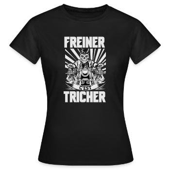 freiner c'est tricher - T-shirt Femme - noir - Devant - AI Model Female 172 dark (172cm)