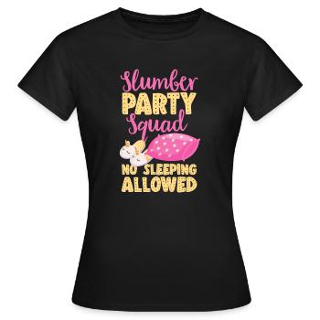 Soirée pyjama pyjama soirée pyjama - T-shirt Femme - noir - Devant - AI Model Female 172 dark (172cm)