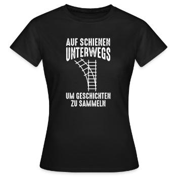Model Railroad Model Train Train Railroad Railroad Railroad Railroad Model Train Model Train Model T - Women's T-Shirt - black - Front - AI Model Female 172 dark (172cm)