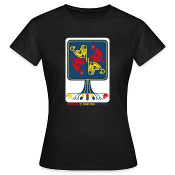 tree cyber clones - Women's T-Shirt - black - Front - AI Model Female 172 dark (172cm)