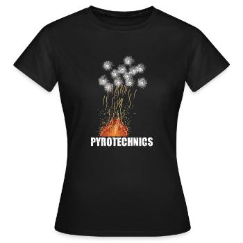 Pyrotechnie - T-shirt Femme - noir - Devant - AI Model Female 172 dark (172cm)