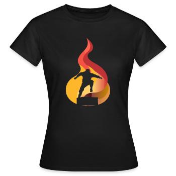 Parkour traceurs Stuntman - Frauen T-Shirt - Schwarz - Vorne - AI Model Female 172 dark (172cm)