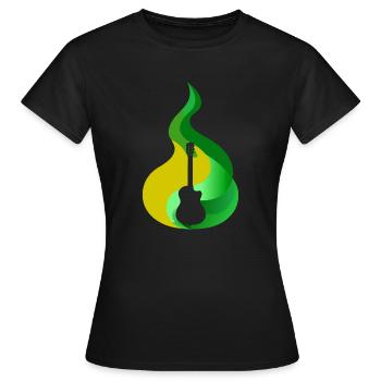 Bassist Heavy - Women's T-Shirt - black - Front - AI Model Female 172 dark (172cm)