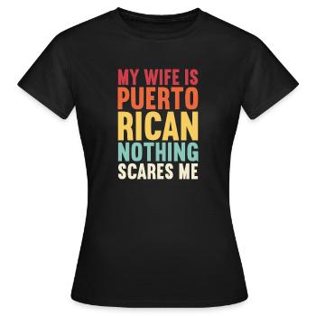 Porto Rico - T-shirt Femme - noir - Devant - AI Model Female 172 dark (172cm)