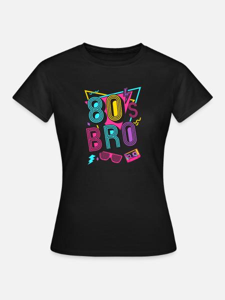 Ich Liebe die 80er - Dame-T-shirt - sort
