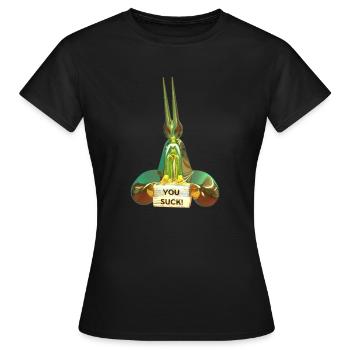 Trophée pour le perdant ! - T-shirt Femme - noir - Devant - AI Model Female 172 dark (172cm)