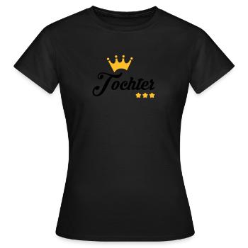 Fils / Fille / Petit-Fils / Petite-Fille - T-shirt Femme - noir - Devant - AI Model Female 172 dark (172cm)