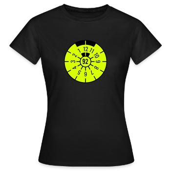 TÜV 1992 - T-shirt Femme - noir - Devant - AI Model Female 172 dark (172cm)