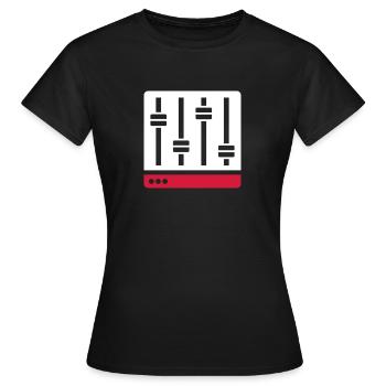 Equalizer Mischpult Geschenk - Frauen T-Shirt - Schwarz - Vorne - AI Model Female 172 dark (172cm)