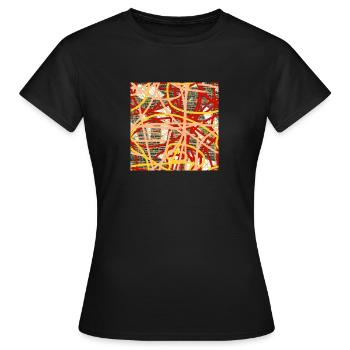Echantillons de riz - T-shirt Femme - noir - Devant - AI Model Female 172 dark (172cm)