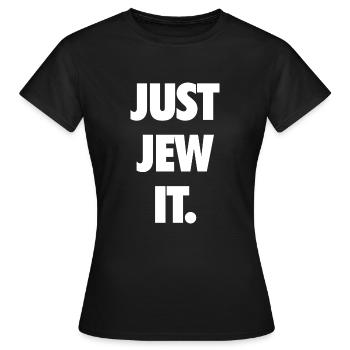 Juste juif il. - T-shirt Femme - noir - Devant - AI Model Female 172 dark (172cm)