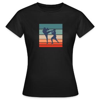 kickboxer kickboxing - T-shirt Femme - noir - Devant - AI Model Female 172 dark (172cm)