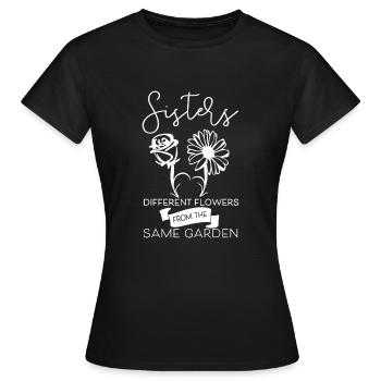 Idée de cadeau pour les sœurs les cohésions - T-shirt Femme - noir - Devant - AI Model Female 172 dark (172cm)