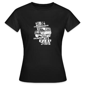 UAZ 469 Niva Véhicule tout-terrain Véhicule tout-terrain URSS - T-shirt Femme - noir - Devant - AI Model Female 172 dark (172cm)