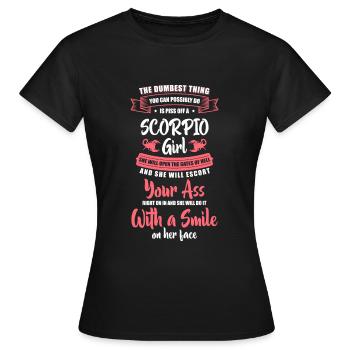 Horoscope Sting - T-shirt Femme - noir - Devant - AI Model Female 172 dark (172cm)