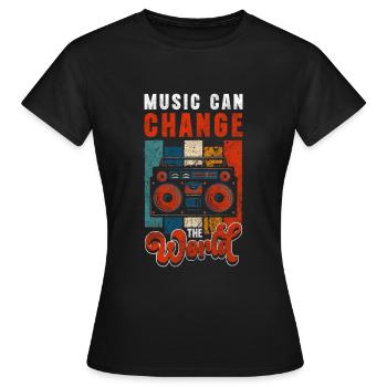 Orchestre de l’école de musique - T-shirt Femme - noir - Devant - AI Model Female 172 dark (172cm)