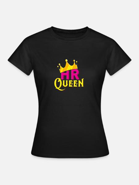 HR Queen - Frauen T-Shirt - Schwarz