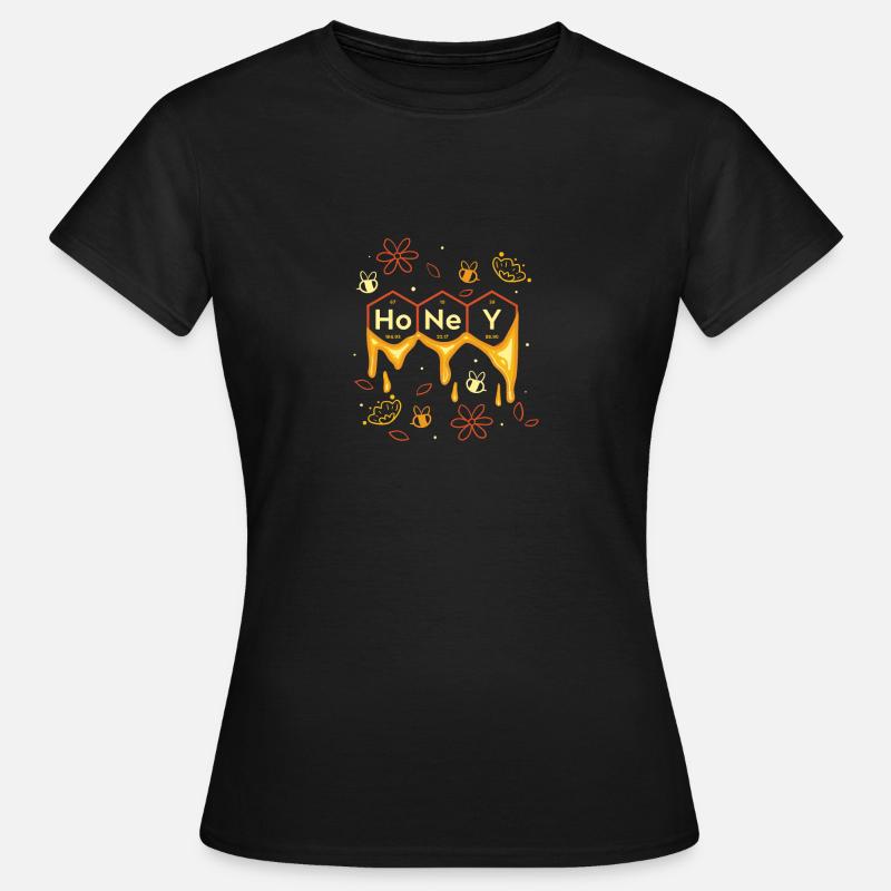 Honey Periodic Table Elements - Frauen T-Shirt - Schwarz