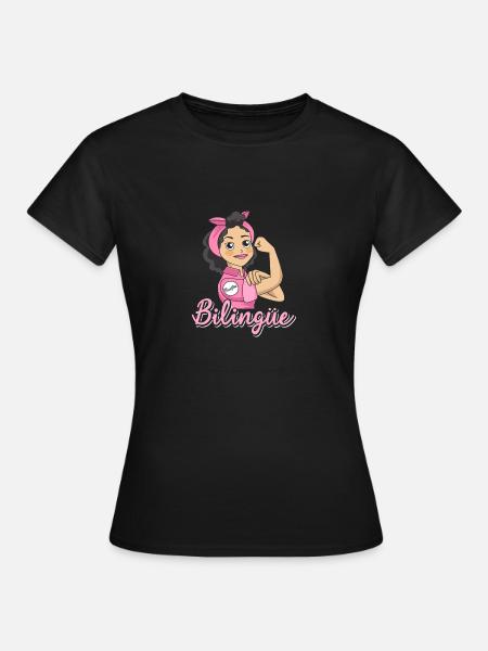 Bilingüe - Frauen T-Shirt - Schwarz