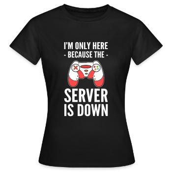 Lustiger Spieler Professioneller Videospieler - Frauen T-Shirt - Schwarz - Vorne - AI Model Female 172 dark (172cm)